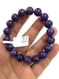 Charoite Bracelet • 11.5 mm size • Code CH-1 • Natural Charoite Round Bracelet • Charoite Jewelry