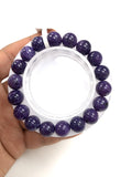 Charoite Bracelet • 11.5 mm size • Code CH-1 • Natural Charoite Round Bracelet • Charoite Jewelry