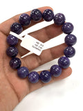 Charoite Bracelet • 13 mm size • Code CH-7 • Natural Charoite Round Bracelet • Charoite Jewelry