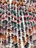 Spinel Faceted Drops Briolette - 3.5-3.8x5.5-6.5 mm Size - AAA Quality - 8 Inch Length- Multi Spinel Faceted Drop Beads