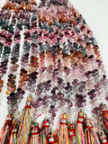Spinel Faceted Drops Briolette - 4.5x6.5-8 mm Size - AAA Quality - 8 Inch Length- Multi Spinel Faceted Drop Beads