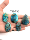Shattuckite Cabochon • Code T26- T30 • AAA Quality • Natural Shattuckite Cabs •
