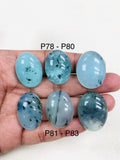 Peruvian Opal Oval cabs • Code P78 to P83 • AAA Quality • Natural Peru Opal Cabs • Origin Peru