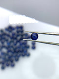 Blue Sapphire Round Cabs 4-4.5 mm Size -Pack of 6 Pcs -AAA Quality- Heated Sapphire - Treated( Diffused ) Color