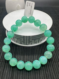 Chrysoprase Bracelet • 11 mm Size • Code #D20 • AAAA Quality • Length 7.5” • Natural Chrysoprase Round Bracelet