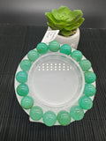 Chrysoprase Bracelet • 12 mm Size • Code #D31 • AAAA Quality • Length 7.5” • Natural Chrysoprase Round Bracelet