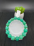 Chrysoprase Bracelet • 13 mm Size • Code #D53 • AAAA Quality • Length 7.5” • Natural Chrysoprase Round Bracelet
