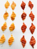 18x35 mm Spiny Oyster Shell Sealife Carving Cabs • Pack of 1 Pc • AAA Quality • Natural Spiny Oyster Shell• Orange/ Red Color