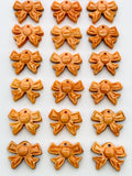 10x13 mm Spiny Oyster Shell Bow Tie Carving Cabs • Pack of 2 Pcs • AAA Quality • Natural Spiny Oyster Shell Cabochon •