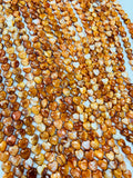 10/ 12 mm Spiny Oyster Heart Beads • 16 Inch length • AAA Quality • Natural Spiny Oyster Orange Color • Origin Mexico