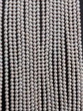 Freshwater Pearl 3 MM Round beads -100% Natural Color AAA Quality 40cm Length , white pearl beads