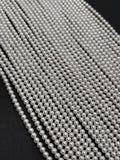 Freshwater Pearl 4MM Round beads -100% Natural Color AAA Quality 40cm Length , white pearl beads
