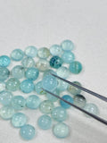 6 mm Peruvian Opal Round cabs • Pack of 5 pcs. AAA Quality • Natural Peru Opal Cabs • Origin- Peru
