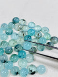 8 mm Peruvian Opal Round cabs • Pack of 2 pcs. AAA Quality • Natural Peru Opal Cabs • Origin- Peru