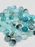 9 mm Peruvian Opal Round cabs • Pack of 2 pcs. AAA Quality • Natural Peru Opal Cabs • Origin- Peru