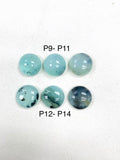 16 MM Peruvian Opal Round cabs • Code P9 to P14 • AAA Quality • Natural Peru Opal Cabs • Origin- Peru