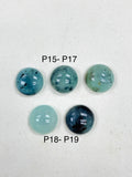 18 MM Peruvian Opal Round cabs • Code P15 to P19 • AAA Quality • Natural Peru Opal Cabs • Origin- Peru