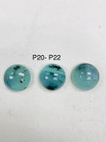 19 MM Peruvian Opal Round cabs • Code P20 to P22 • AAA Quality • Natural Peru Opal Cabs • Origin- Peru