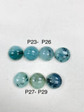 17 MM Peruvian Opal Round cabs • Code P23 to P29 • AAA Quality • Natural Peru Opal Cabs • Origin- Peru