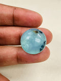 19-23 MM Peruvian Opal Round cabs • Code P30 to P35 • AAA Quality • Natural Peru Opal Cabs • Origin- Peru