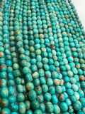Turquoise Nugget Beads - Size 6-7 MM - length 15.5 Inch - Natural Turquoise Freeform Beads- origin Hubei