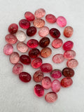 Tourmaline Oval 10x8MM Cabochon ,Tourmaline gemstone loose cabs , Pink Tourmaline cabs . origin Congo mines.