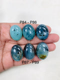 Peruvian Opal Oval cabs • Code P84 to P89 • AAA Quality • Natural Peru Opal Cabs • Origin Peru