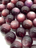 14 mm 15 mm Lepidolite Round beads - AAA Quality- 40 cm Length- Natural Lepidolite Beads