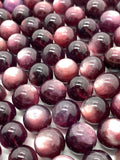 14 mm 15 mm Lepidolite Round beads - AAA Quality- 40 cm Length- Natural Lepidolite Beads