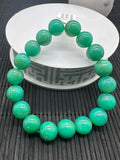 Chrysoprase Bracelet • 11.5 mm Size • Code #D23 • AAAA Quality • Length 7.5” • Natural Chrysoprase Round Bracelet