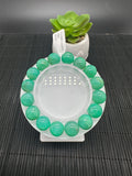 Chrysoprase Bracelet • 12 mm Size • Code #D32 • AAAA Quality • Length 7.5” • Natural Chrysoprase Round Bracelet