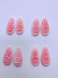 Queen Conch Shell Carving Sealife Pear • 17x35 mm Size • Pack of 1 Pair • AAA Quality • Flat Back • (#121121)