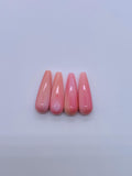Queen Conch Shell Tear Drop (Half Drill ) • 7x22 mm Size • Pack of 1 Pair • AAA Quality • Flat Back • (#120644)