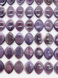 10x14 mm Wampum Quahog Shell Marquise Cabs • Pack of 2 Pcs • AAA Quality • Natural Wampum Shell Cabochon • Flat Back