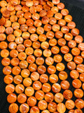 18 mm Spiny Oyster Coin Beads • 40 cm length • AAA Quality • Natural Spiny Oyster Beads