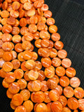 18 mm Spiny Oyster Coin Beads • 40 cm length • AAA Quality • Natural Spiny Oyster Beads