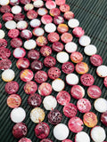 12 mm Purple Spiny Oyster Coin Beads • 40 Cm length • AAA Quality • Natural Spiny Oyster Beads • Purple Color
