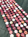12 mm Purple Spiny Oyster Coin Beads • 40 Cm length • AAA Quality • Natural Spiny Oyster Beads • Purple Color