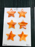 Spiny Oyster Shell Star Cabs • 25 mm Size • Pack of 1 Pc • AAA Quality • Natural Shell Cabochon