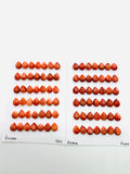 Spiny Oyster Shell Pear Cabs • 8x10 mm Size • Pack of 2 Pieces • AAA Quality • Natural Shell Cabochon • Red Color