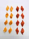 18x35 mm Spiny Oyster Shell Sealife Carving Cabs • Pack of 1 Pc • AAA Quality • Natural Spiny Oyster Shell• Orange/ Red Color