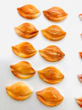 20x30 mm Spiny Oyster Shell Sealife Carving Cabs • Pack of 1 Pc • AAA Quality • Natural Spiny Oyster Shell Cabochon • Orange/ Red Color