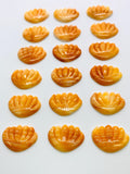 10X14 mm Spiny Oyster Shell Sealife Carving Cabs • Pack of 2 Pcs • AAA Quality • Natural Spiny Oyster Shell Cabochon •