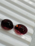 Pink Tourmaline Oval 9X12MM Cabochon, Pack of 2 Pieces, Rubellite loose cabs. origin Congo mines. weight 13.69 ct. - Code T3