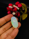 Ethiopian Opal Oval Cabs 30x16 mm size Code #A3 - Weight 24.35 cts AAAA Quality Ethiopian Opal Cabochon