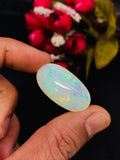 Ethiopian Opal Oval Cabs 30x16 mm size Code #A3 - Weight 24.35 cts AAAA Quality Ethiopian Opal Cabochon