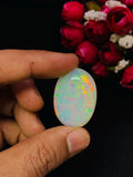 Ethiopian Opal Oval Cabs 21x13 mm size Code #A9 - Weight 30 cts AAAA Quality Ethiopian Opal Cabochon
