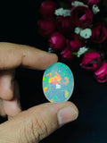 Ethiopian Opal Oval Cabs 26x19 mm size Code #A10 - Weight 19.55 cts AAAA Quality Ethiopian Opal Cabochon