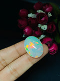 Ethiopian Opal Oval Cabs 26x19 mm size Code #A10 - Weight 19.55 cts AAAA Quality Ethiopian Opal Cabochon