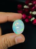 Ethiopian Opal Oval Cabs 23x17 mm size Code #A11 - Weight 16.20 cts AAAA Quality Ethiopian Opal Cabochon